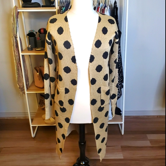 Maison Mascallier Sweaters - Maison Mascallier Tan & Black Duster Sweater